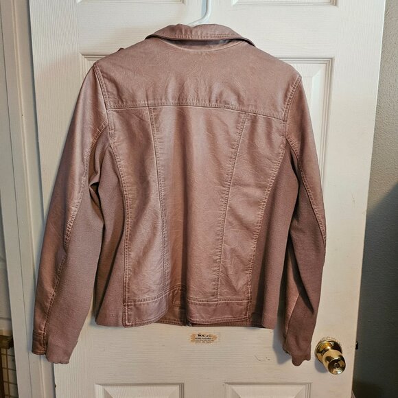 Maurices Faux Leather Jacket sz L - Picture 11 of 12